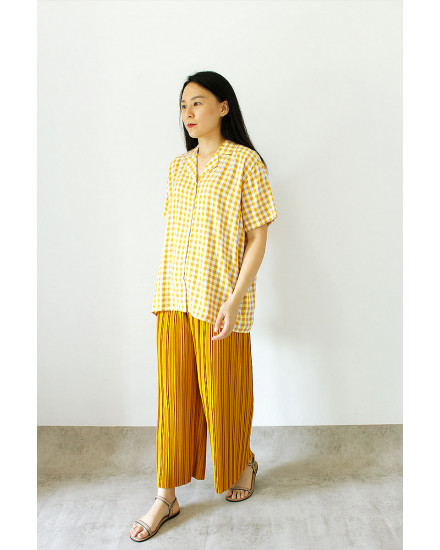 Miyo Shirt Gingham Yellow