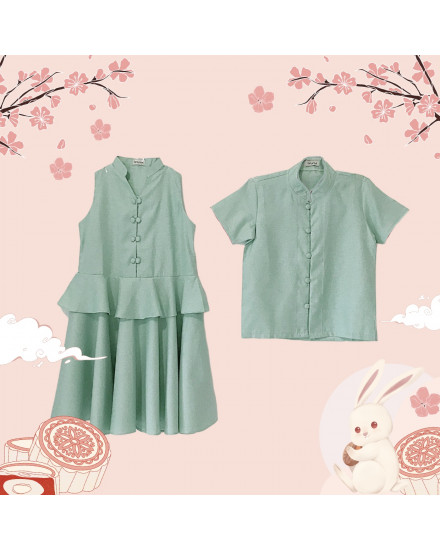 Lungxi Qipao Shirt Mint Size 2-4 years