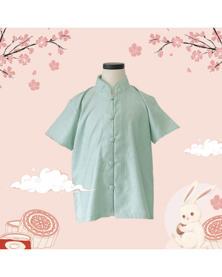 Lungxi Qipao Shirt Mint Size 6-8 years