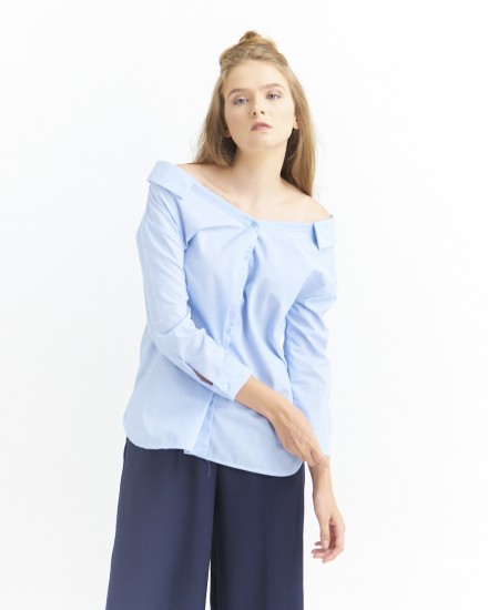 monty oversize shirt blue