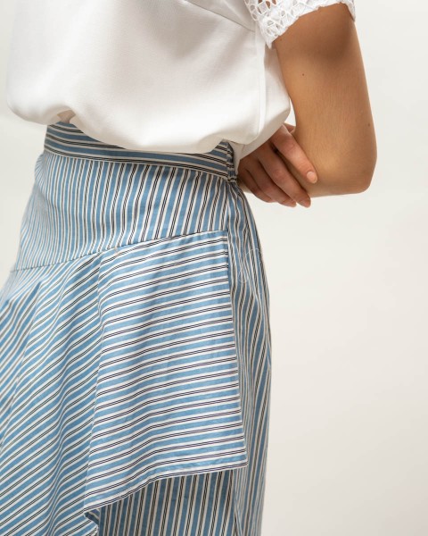kyve skirt blue stripes