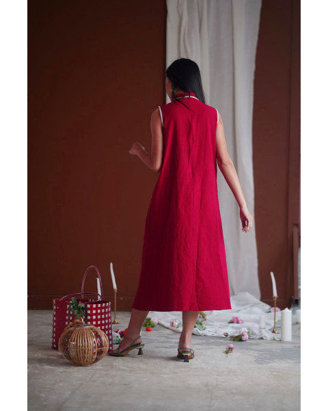 funan dress red